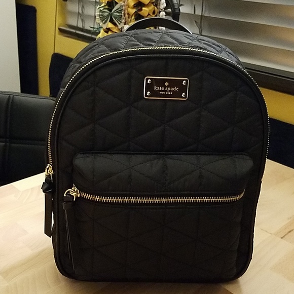 quilted kate spade backpack